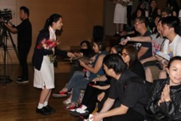 Flowers were given to all mothers for Mother's Day